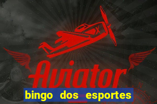 bingo dos esportes para imprimir